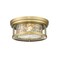 Z-Lite Clarion 2 Light Flush Mount, Rubbed Brass & Inner Clear Water & Outer Clear 493F2-RB - alternate 1